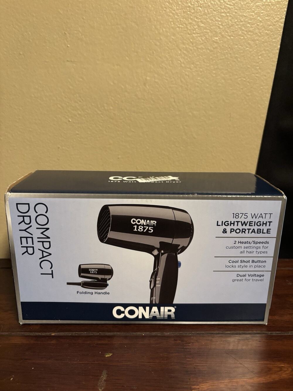 Conair Compact Hair Dryer - Black NEW